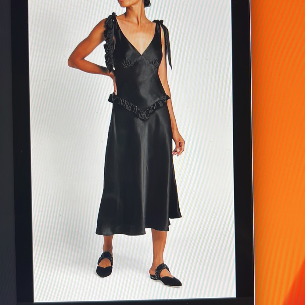 MAGGIE MARILYN You’re the one black silk dress